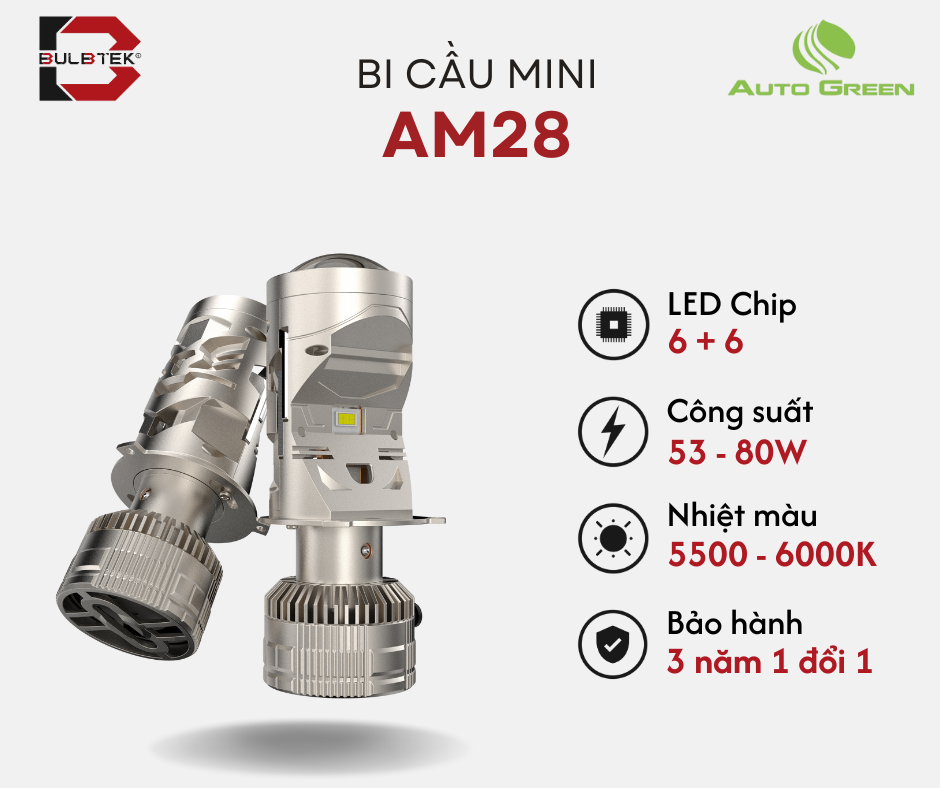 BI CẦU MINI AM28 BULBTEK 